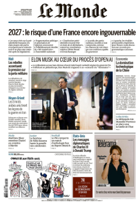 LE MONDE 1ER CAHIER