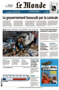 LE MONDE 1ER CAHIER