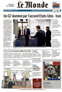 LE MONDE 1ER CAHIER