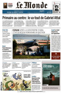 LE MONDE 1ER CAHIER